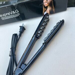 SUPRE Black Hair Styling Tool hair crimper straightener new